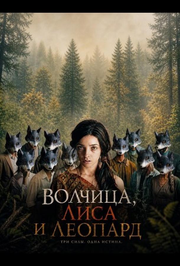 Волчица, лиса и леопард
